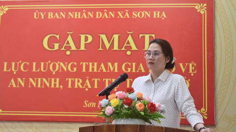 Tổ chức buổi gặp mặt lực lượng tham gia bảo vệ an ninh trật tự cơ sở.