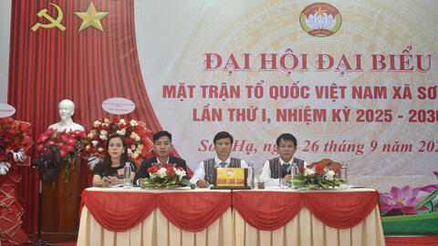 Phiên trù bị Đại hội đại biểu Mặt trận tổ quốc Việt Nam xã Sơn Hạ lần thứ I, nhiệm kỳ 2025 - 2030