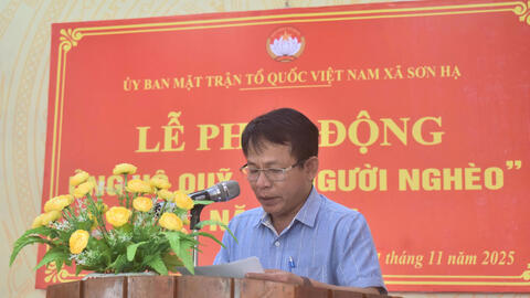 Phát động ủng hộ quỹ “vì người nghèo” năm 2025. Hưởng ứng Tháng cao điểm “Vì người nghèo”.