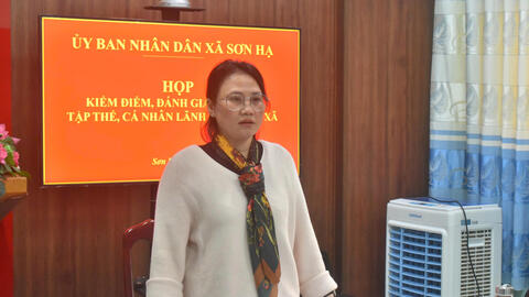 Sơn Hạ họp kiểm điểm công tác lãnh đạo, chỉ đạo của tập thể UBND xã.
