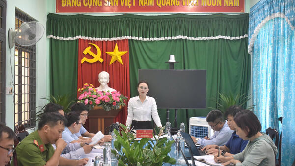 UBND xã họp trực báo định kỳ tháng 7/2025